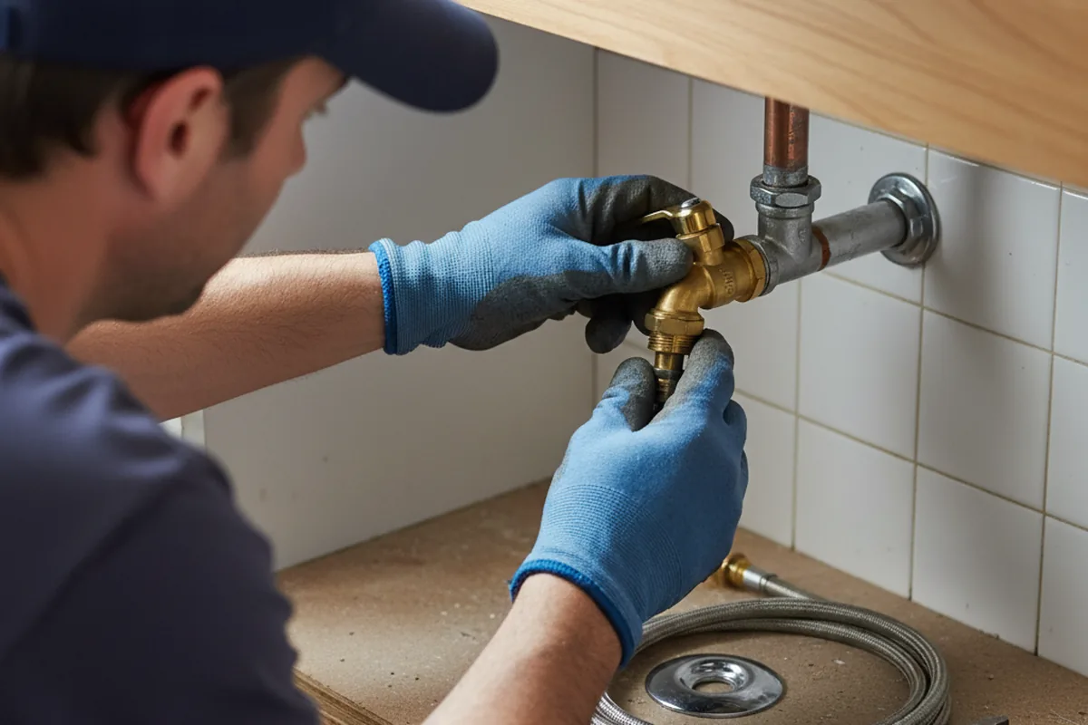 Shutoff valve and fitting work during Repiping in Springs